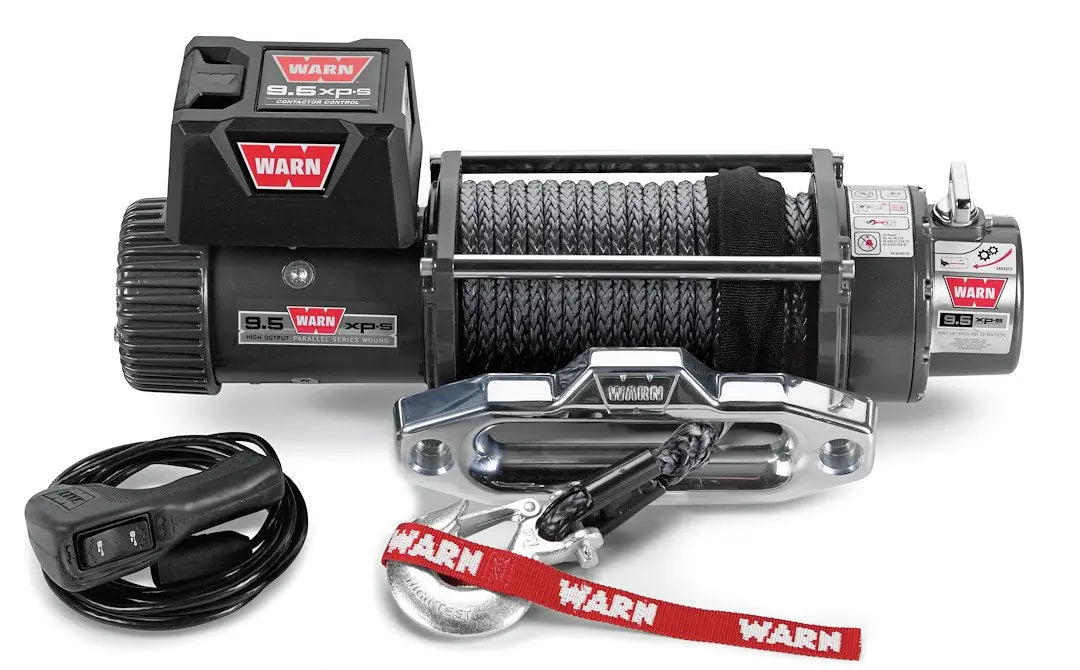 WARN Industries 87310 9.5XP 12V Winch with Synthetic Rope