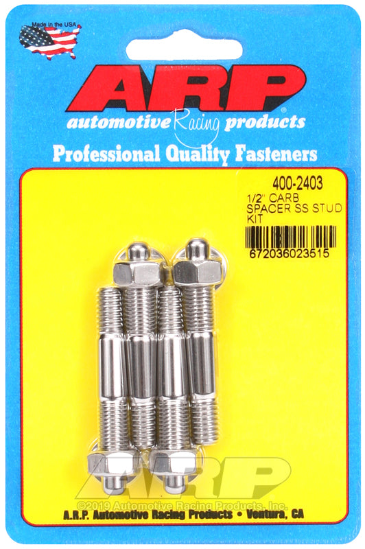 ARP 1/2 inch Carburetor Stainless Steel Stud (Part Number 4002403)