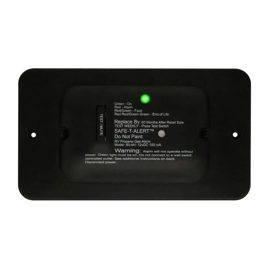 MTI Industry Universal RV LP Alarm - Black (Part #80441BLTR)