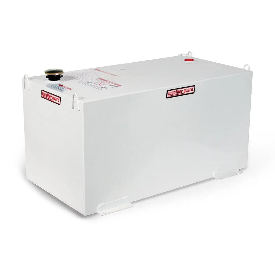 WeatherGuard Transfer Tank Rectangle 100 Gallon White – Durable Truck Bed Storage Solution