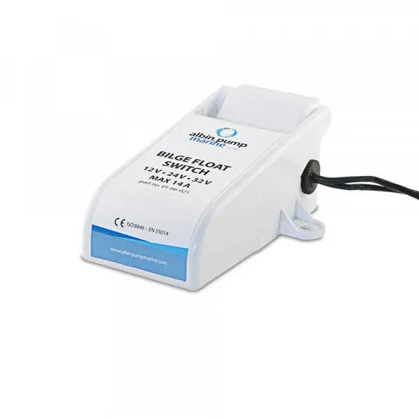 Albin Bilge Float Switch Model 0166025 for Reliable Boat Bilge Pump Monitoring