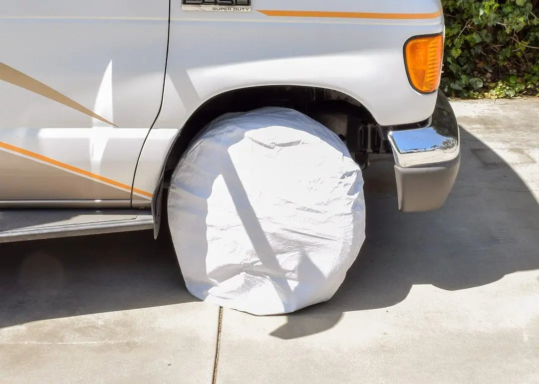 Valterra LLC RV Wheel Cover 2 White for 24-26 Inch Wheels