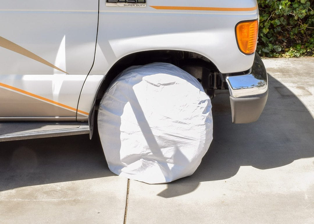 Valterra LLC RV Wheel Cover 2 White for 24-26 Inch Wheels