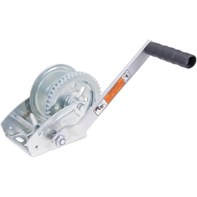 DUTTON Winch 1600# Plated - Heavy-Duty Lifting and Pulling Equipment