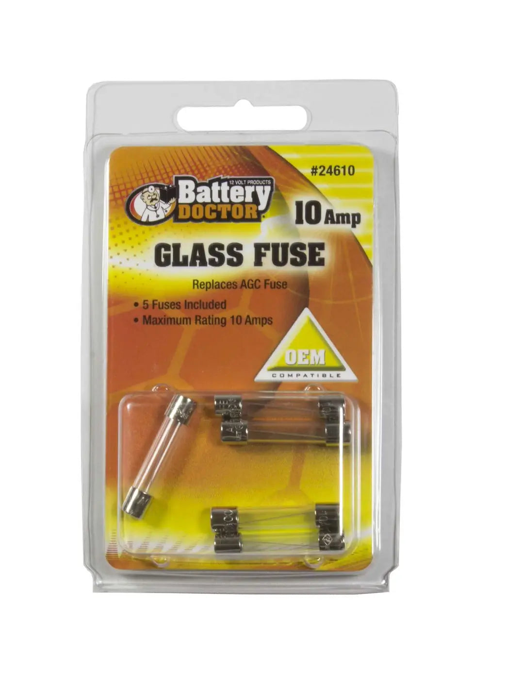 Wirthco AGC Glass Fuse - 10 Amp for Reliable Circuit Protection