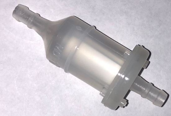 HELIX RACING Fuel Filter 1/4 inch (6mm) Round White - Part Number 1189024