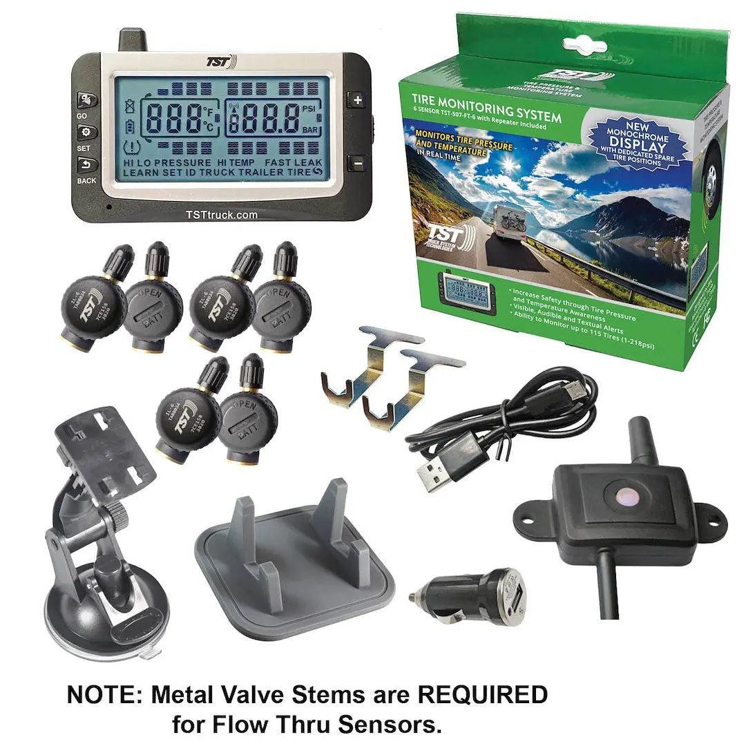 TRUCK SYSTMS TST507FT6 507 TPMS 6 Fleets Sensor with Replacement Battery and Sensor