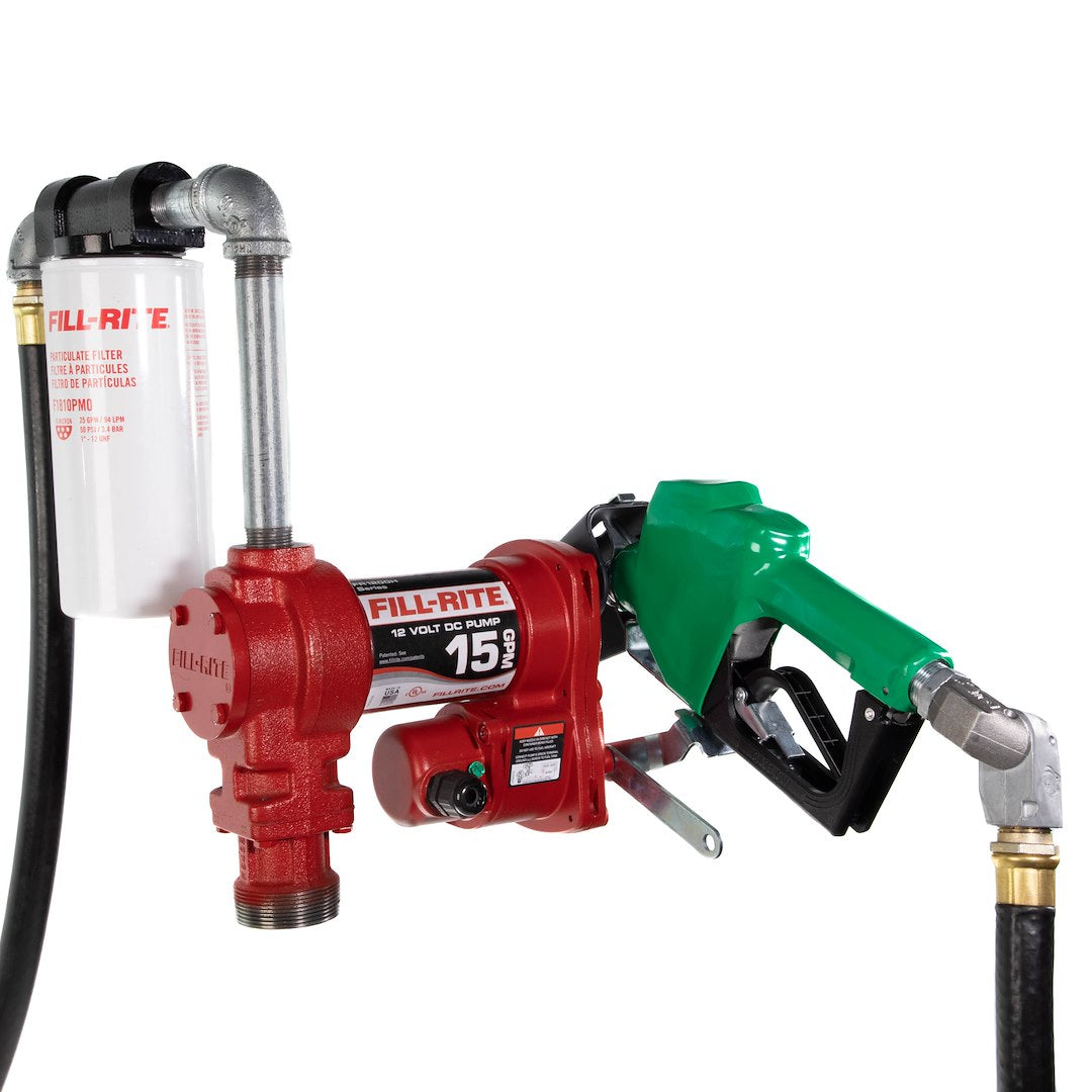 FILL RITE R1220HDSFQ 12V Auto Seal Nozzle Pump for Fuel Transfer