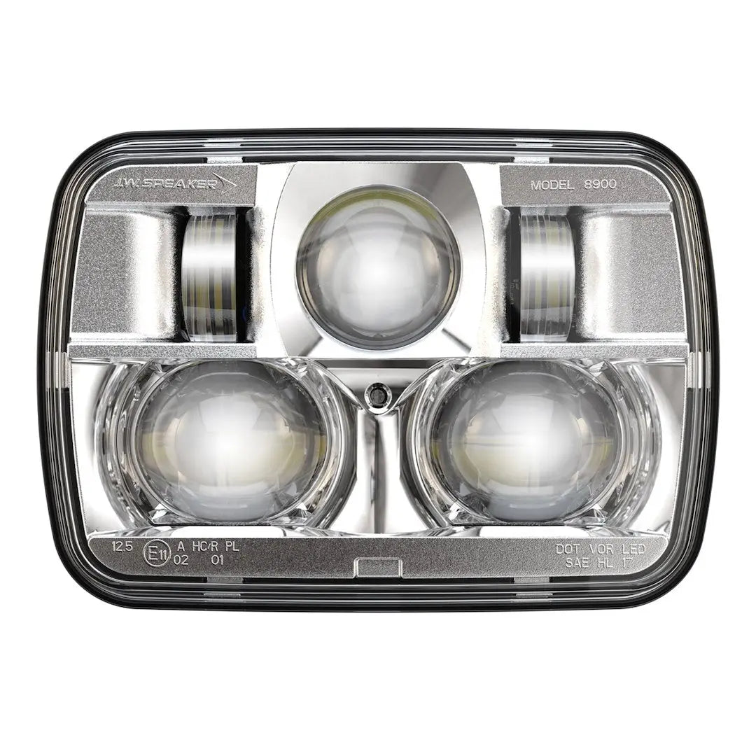 JW Speaker 8900-EV2 12/24V DOT/ECE Non-Heated Chrome Headlight