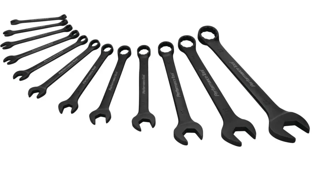 Perform Tool W1079 12-Piece Black Metric Combination Wrench Set