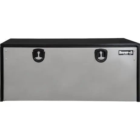 Buyers Products Black Steel Box with Polished Stainless Steel Cover – Part Number 1702710