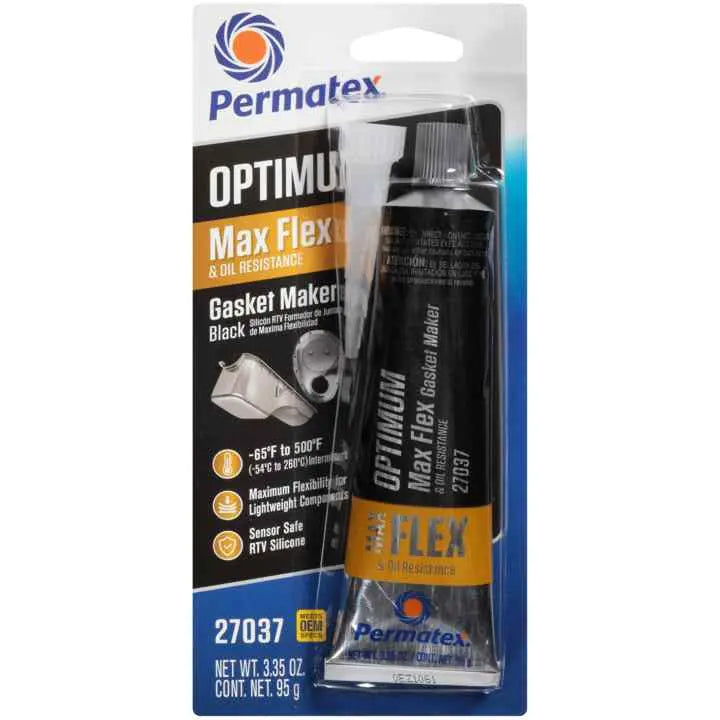 PERMTX-LOCKT Gasket Makers Optimum Black 3.35 oz - High-Performance Sealant for Automotive and Industrial Use