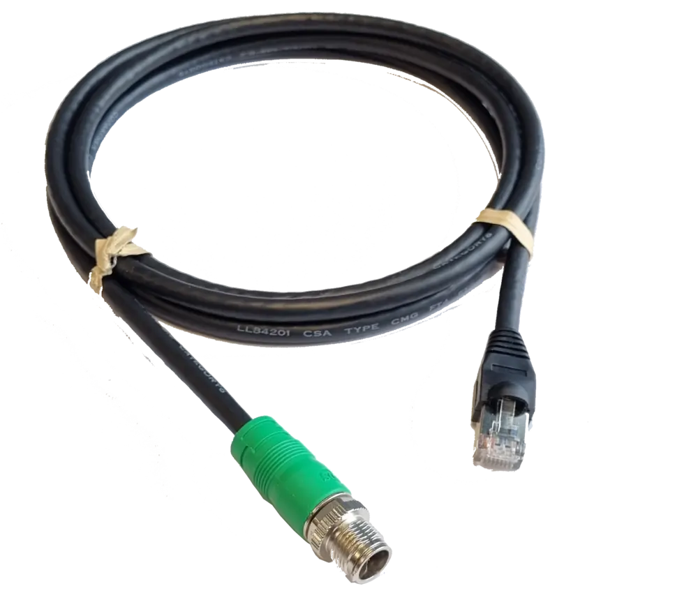 Simrad Ethernet Cable - Green M12 8-Pin MA (Part #0016078001) by SIMRAD
