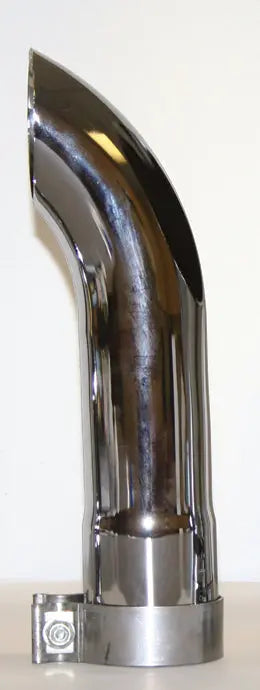 AP Products Chrome Turn Down Exhaust Tip 4 Inches - Part Number CTD4000