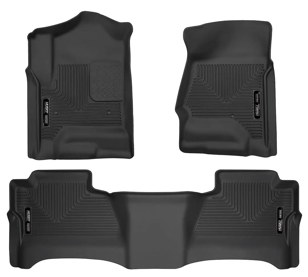Huskyliner WB Silver/Sierras 4-Piece Bed Rail Cap Set for 2014-2016 Chevrolet Silverado 1500 and GMC Sierra 1500/2500/3500 HD