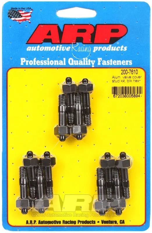 ARP Alum Valve CV Standard Kit Black for Automotive Applications (Part #2007610)