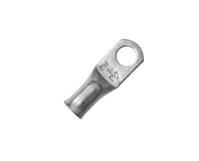 PACER TAE614R10 Tinned Lug Set - #6, 1/4 Inch, 10 Pieces for Reliable Electrical Connections