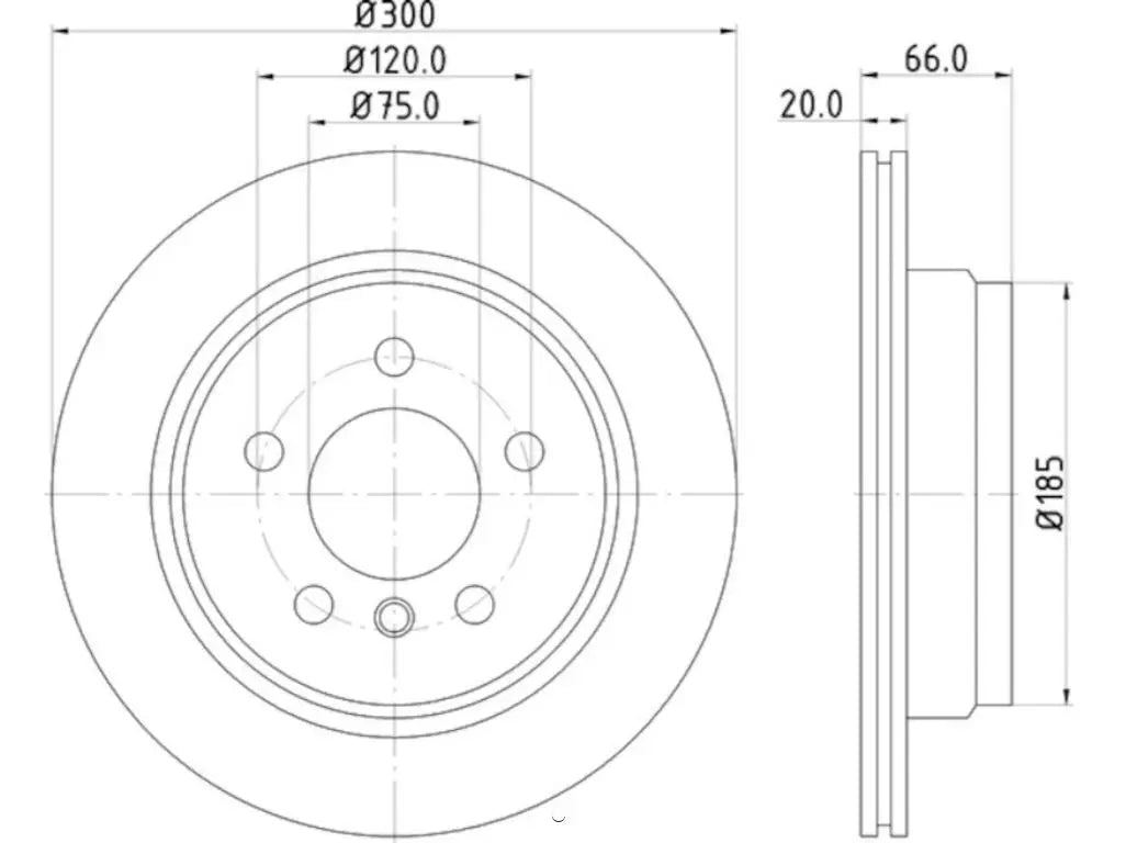 HELLA Disc Brake Rotor Part Number 355123152 for Reliable Braking Performance