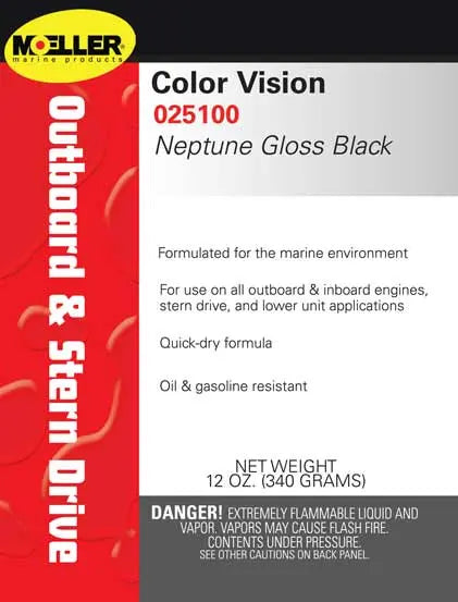 Moeller CLR/VSN Enamel Gloss Black Part 025100 – Durable Protective Finish