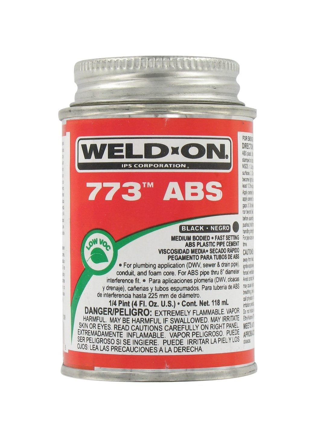 Valtierra LLC ABS Cement 1/4 Pint - Reliable Adhesive for Plumbing and Repairs