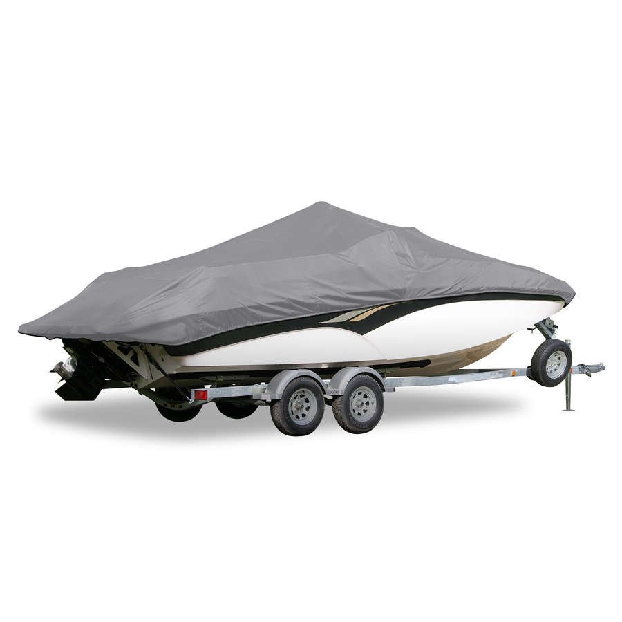 Carver Boat Cover V-21 I/O, Part Number 77121S11, Waterproof Marine Cover for V-21 Inboard/Outboard Boats