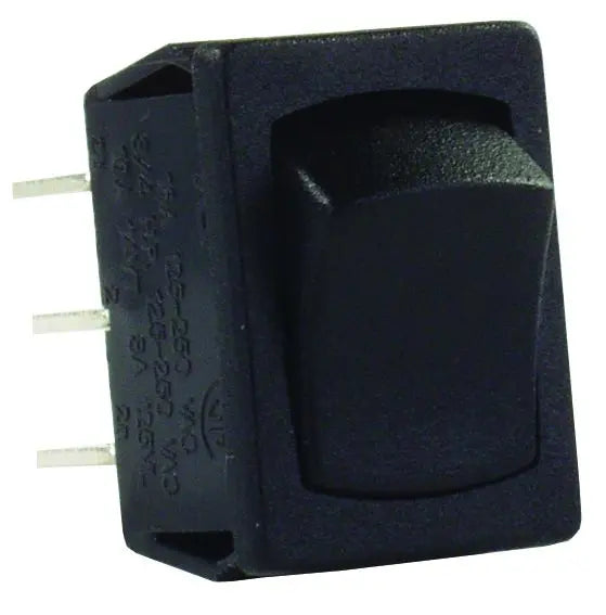 JR Products Mini 12V Double Pole On/Off Black Switch – Part Number 12805