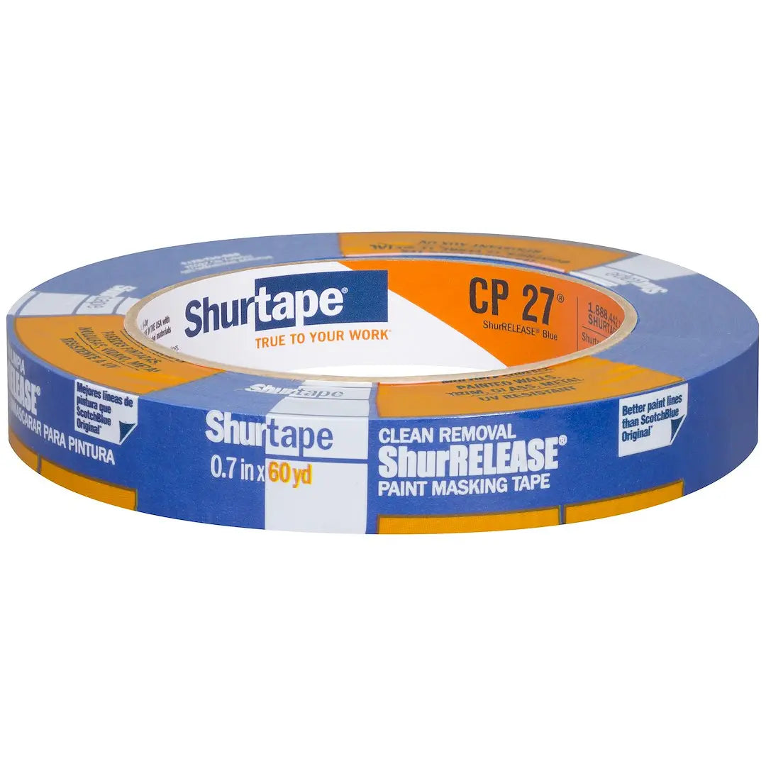 SHURTAPE CP 027 Blue 18mm x 55m Packing Tape Dispenser Ready