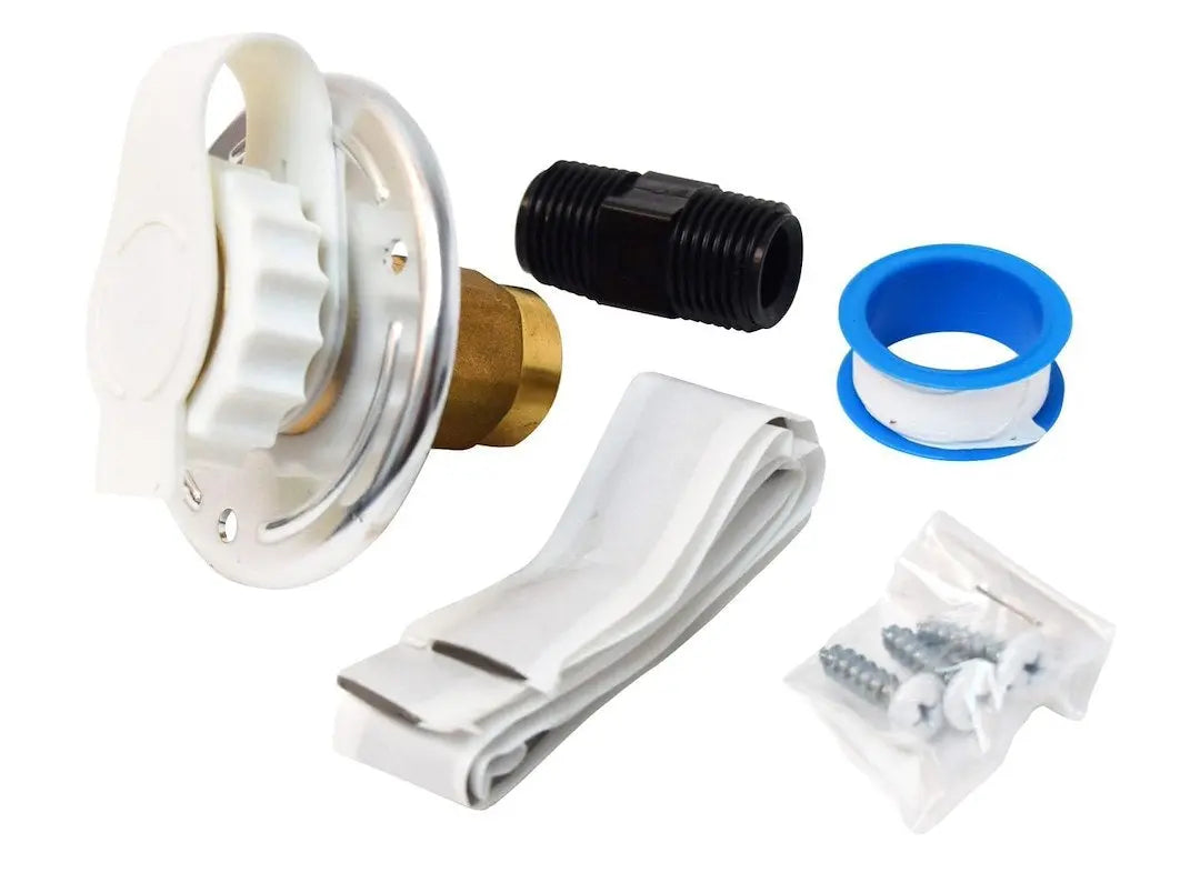 Valterra LLC Water Inlet LF Aluminum 2.75' White (Part A010172LFV)