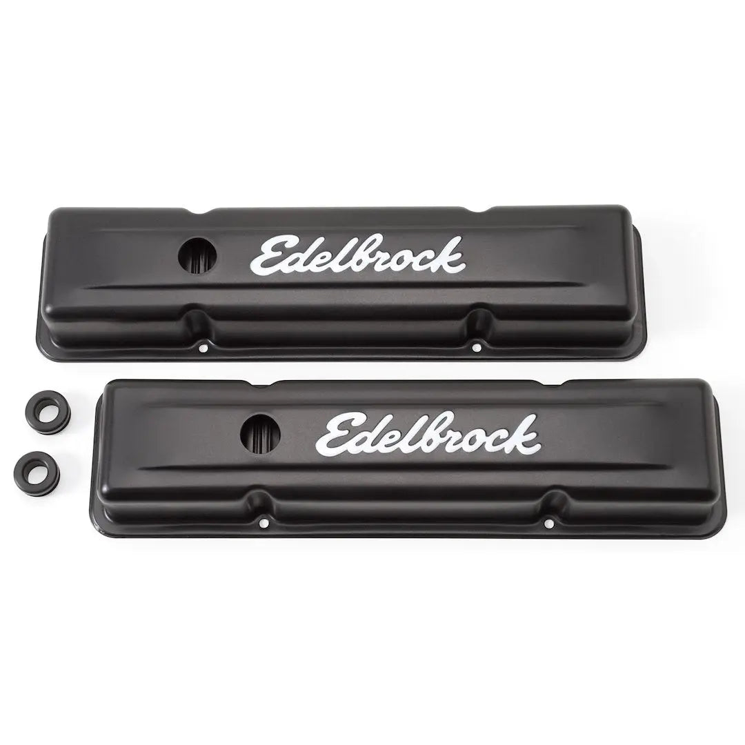 Edelbrock Valve Cover SB-Chevy Part 4443 – Durable Engine Cover for Small Block Chevy Engines