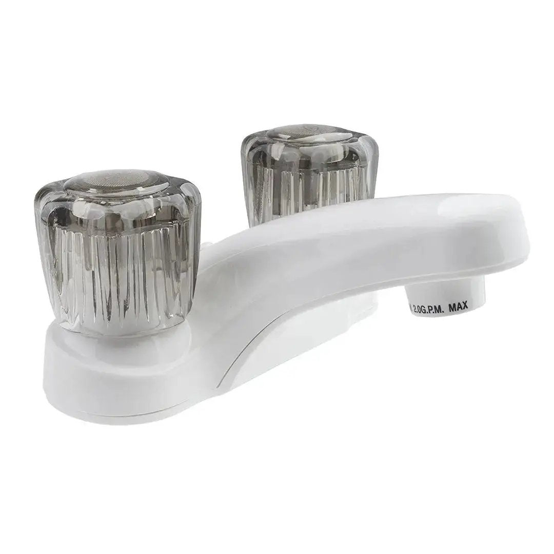 DURA FAUCET DFPL700SWT Lavatory Faucet with Smoked White Finish by DURA FAUCET