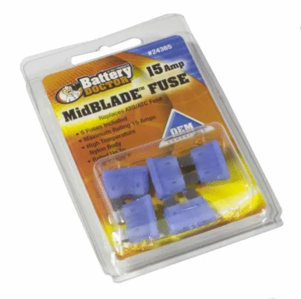 Wirthco Mid Blade Fuse - 15 Amp, Reliable Circuit Protection