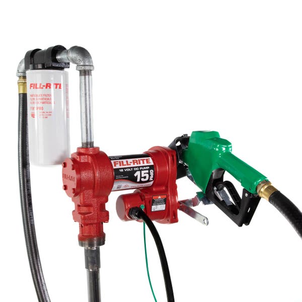 Fill Rite FR1210HA1F Pump with Articulate Filter Attached for Fuel Dispensing