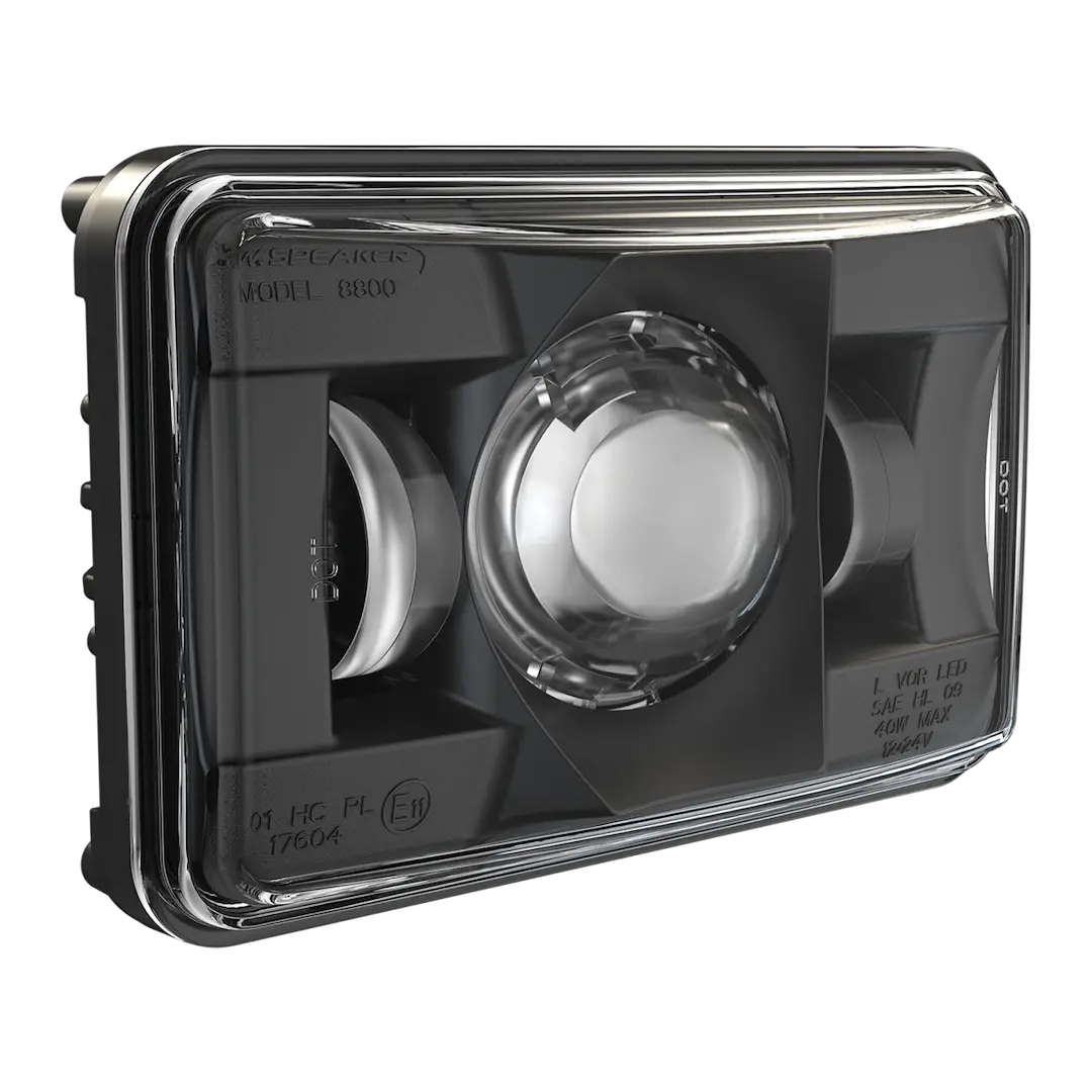 JW Speaker 8800EV2 12/24V HB SAE/ECE Black LED Headlight