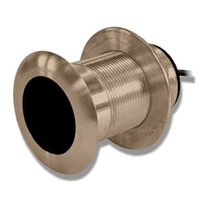 Garmin Electric 50/200kHz Dual Transducer, Bronze Low-Profile Thru-Hull (Part #101018221)