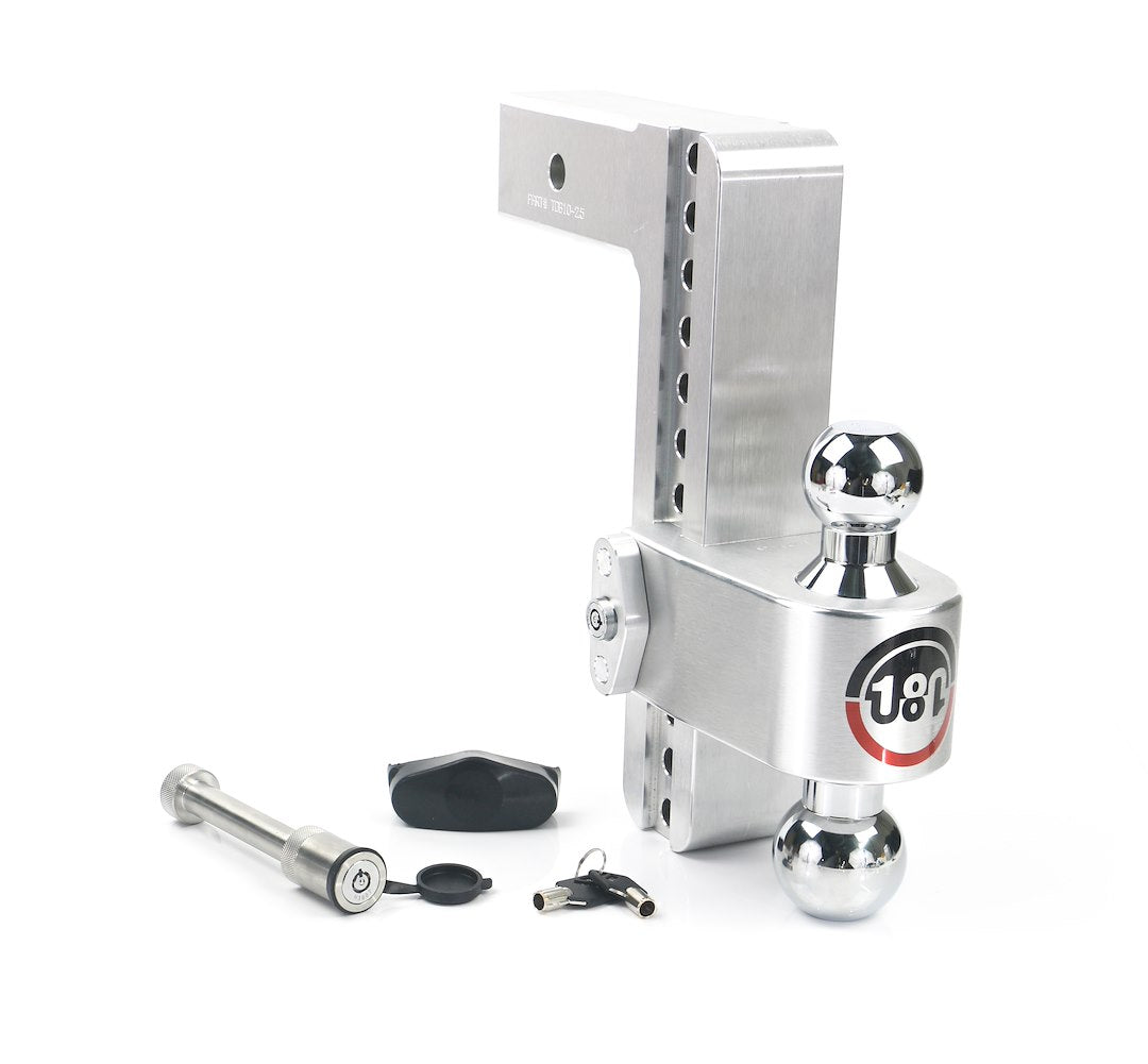 WEIGH SAFE Turnover Ball 10' Drop Hitch with 2-inch Receiver - Model CTB1025KA