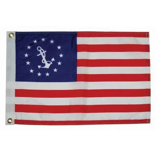 TaylorMade 12x18 US Yacht Ensign - High-Quality Marine Flag