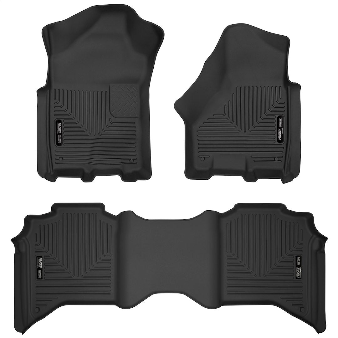 HuskyLiner Front & 2nd Seat Floor Liners for Ram 2500 and 3500 (2019-2023)