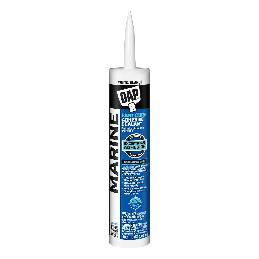 DAP Fast Cure Adhesive Sealant in White, 10 oz Tube - Part Number 7079800777