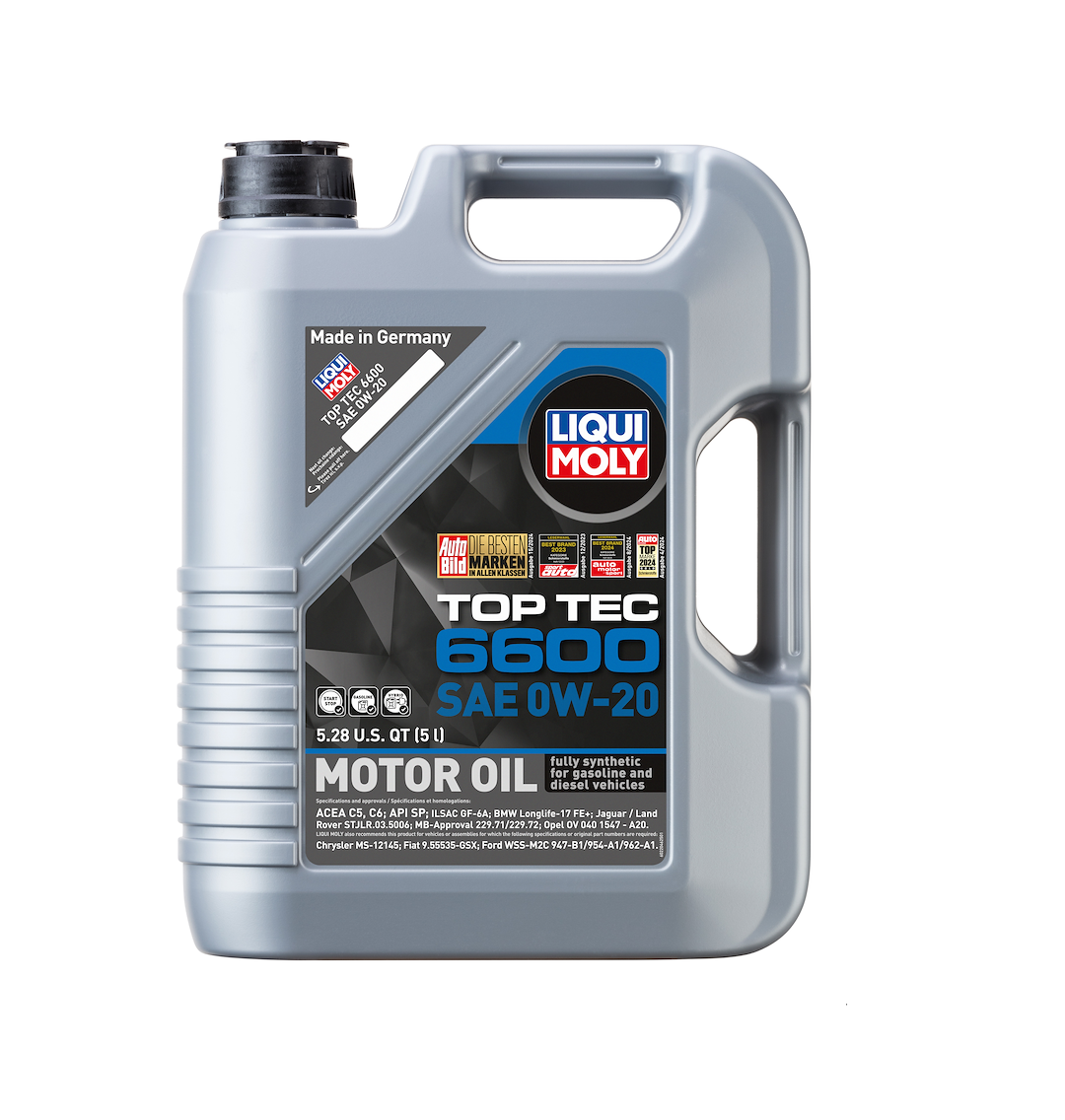 LIQUI MOLY Top Tec 6600 0W-20 Synthetic Motor Oil - 1 Quart Bottle