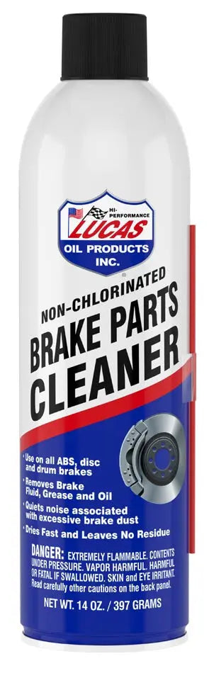 Lucas Oil Brake Parts Cleaner Aerosol - Fast-Acting Brake Cleaner for Automotive Maintenance