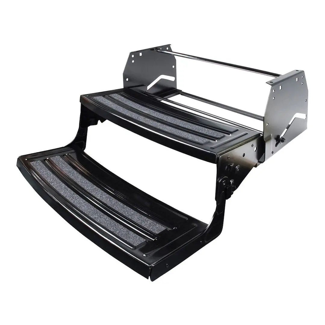 Lippert Components 24' Radius Double Manual Step - Easy Access for RVs and Trailers