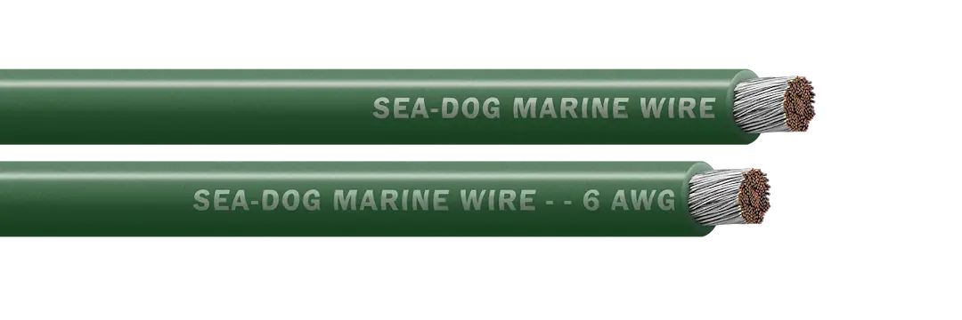 Sea Dog 6 AWG Green Battery Cable - 250 Feet