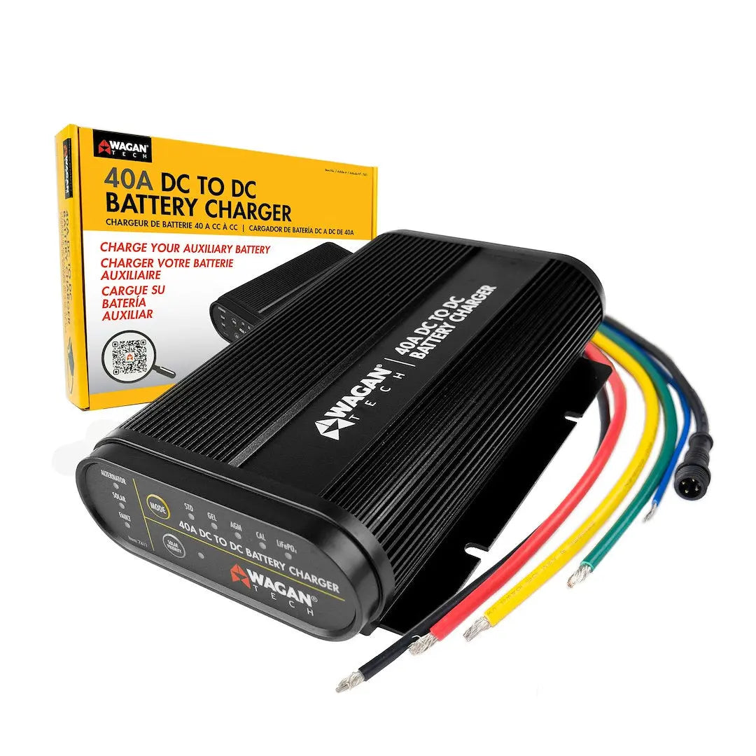 WAGAN 40A DC to DC Battery Charger WAG7411 for Reliable Vehicle Power Management