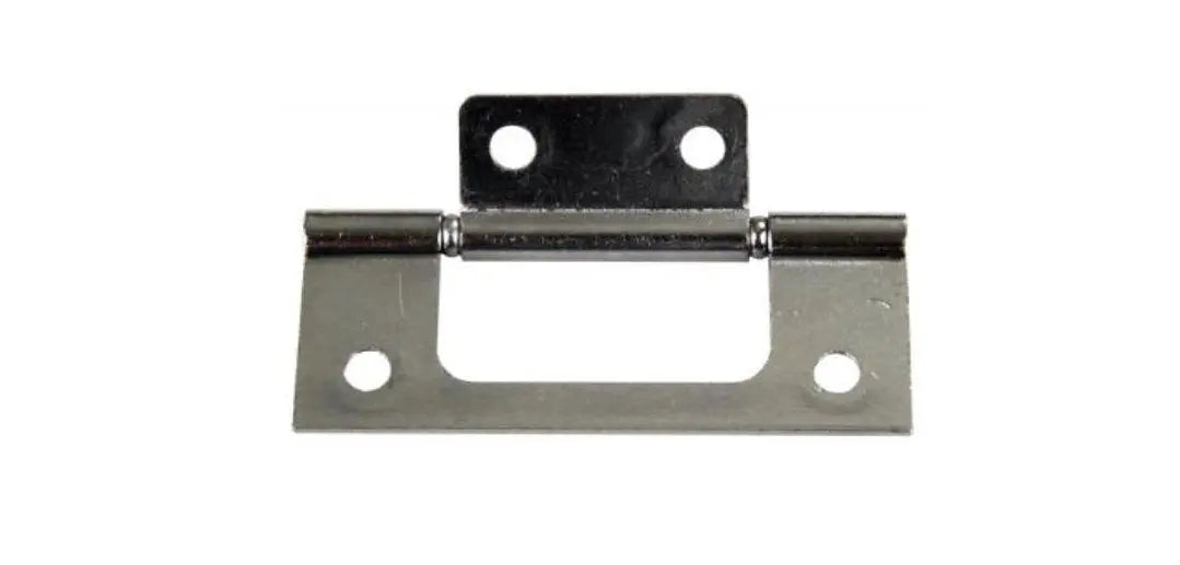 JR Products 3' Non-Mortise Chrome Hinge – Durable & Stylish Door Hardware