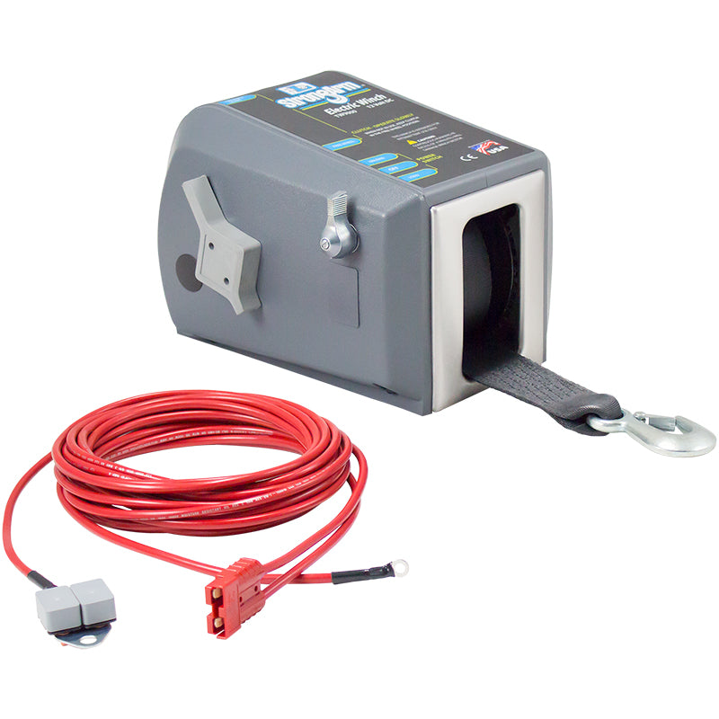 Dutton TW9000 3000 lb Electric Winch with Strap – Heavy-Duty Marine & Utility Winch