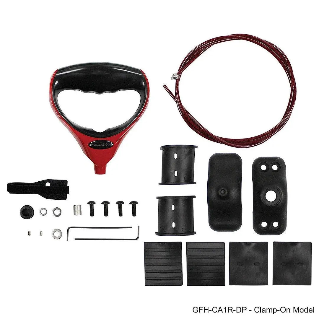 T-H Marine Red G-Force Handle with Motor Clamp - Part GFHCA1RDP