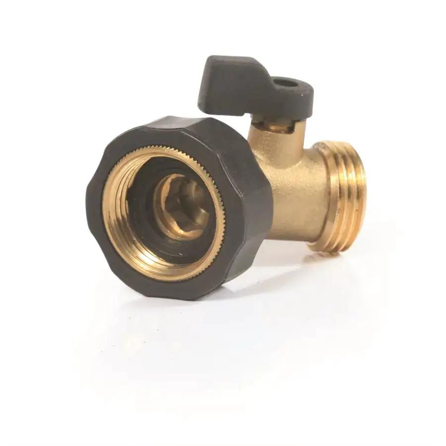 Camco 20173 Brass 45-Degree Shut Off Valve for Plumbing Applications by CAMCO