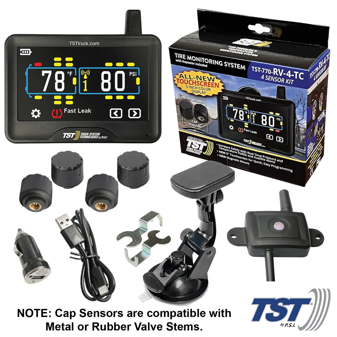 Truck Systms 770 Series 4 RV Cap Sensor TPMS System
