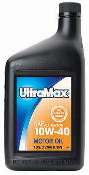 Valvoline Ultramax 10W40 Engine Oil, Part Number UM744