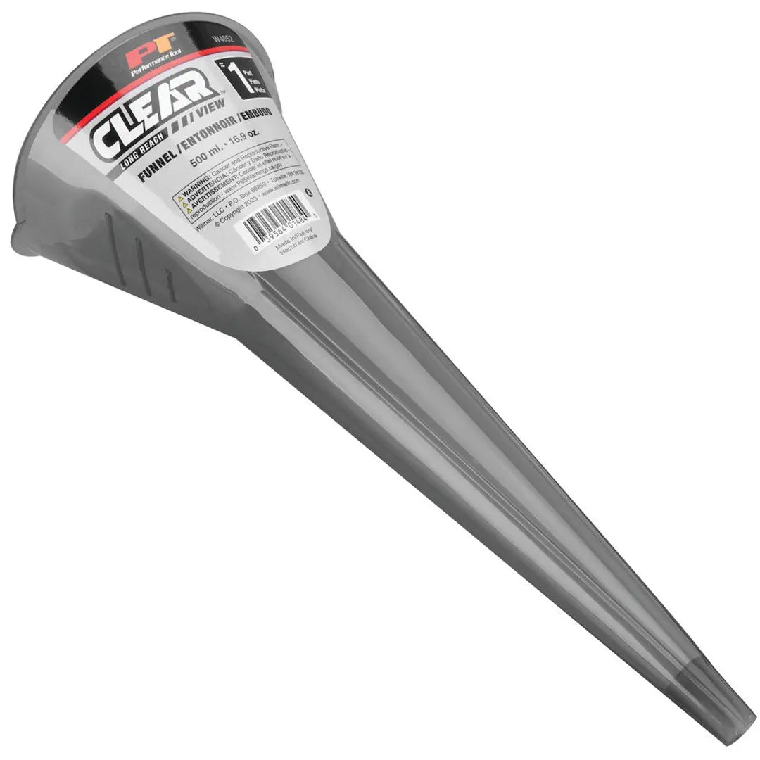 Perform Tool W4052 Clear View Long Reach Funnel - 1 Pint Capacity